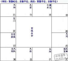 紫微命盤分析：紫微、貪狼在卯、酉宮