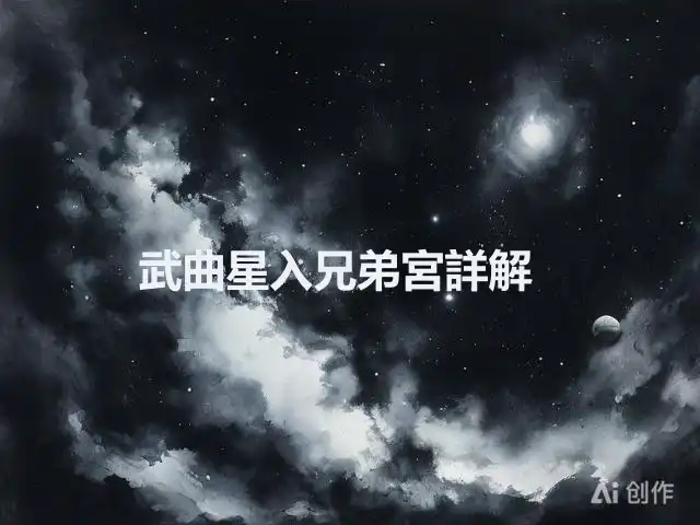 武曲星入﻿兄弟宮詳解